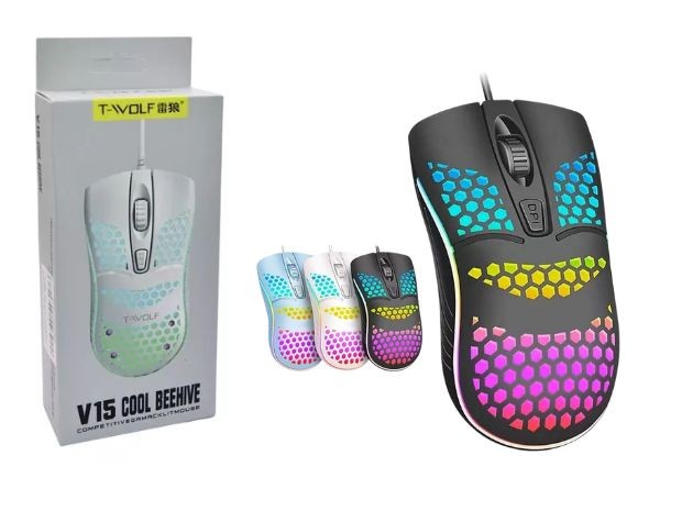 &u++ MOUSE PC GAMER TWOLF V15